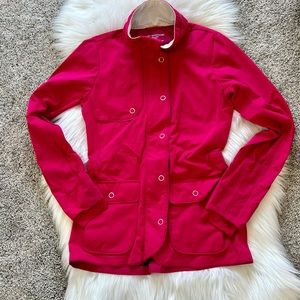 brooks shelter technology running jacket windbreaker hot pink size small